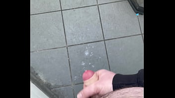 Preview 4 of Pornyyfox - Chubby Cumming In Public Toilet