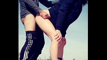 Preview 4 of Clip Xxx Sex Big Ass - Blowjob and doggy style on the road