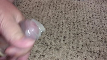 Preview 1 of Ice Cream In Pussy - Golden nectar and cum in another condom