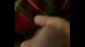Preview 2 of Woman Groping Penis - Wanking shrivelled cock