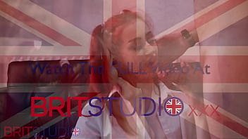 Preview 4 of Jp Sex Toy - Skinny British Redhead Gets Fucked And Swallows Cum In Her Uniform