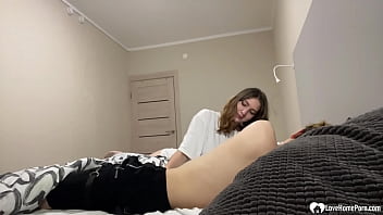 Preview 1 of Lucie Wilde Fans - Tattooed brunette beauty fucked by her new man