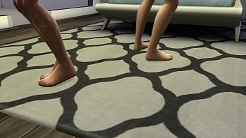 Preview 2 of Las Masag - THE SIMS - PUTTING FRIEND TO SUCK
