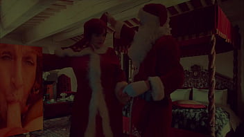 Preview 1 of Tini 18 Ergus - Granny Carmen&#039_s Christmas in July Naughty Shawty,  Double Vibrator Fuck