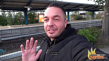 Preview 1 of Cumming In Panty - PublicSexDate - Curvy Hot Blonde Fucked On A Park Bench In Public