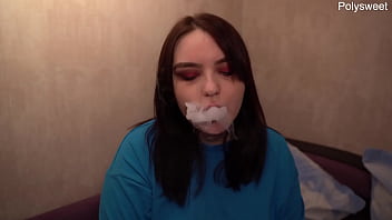 Preview 1 of One Girl Many Boys Fuck Hard - Vape blowjob beauty