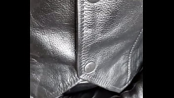 Preview 3 of Sariki Sexcey - guy in leather jacket and leather leggins