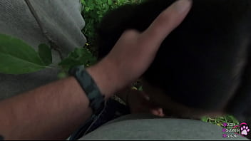 Preview 4 of Saxy Lad Xxx - Neighbor&#039_s Wife Sucks Me near the Fence