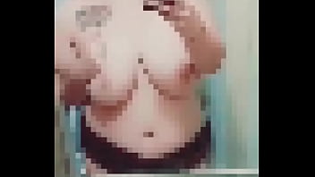 Preview 2 of Lesbian Scissors Ssex - Playing with double D titties