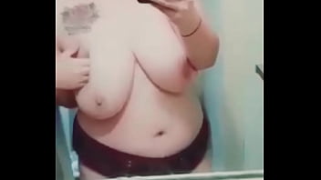 Preview 4 of Lesbian Scissors Ssex - Playing with double D titties