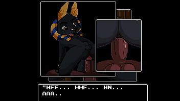 Preview 2 of Forces Of Sister - Anubis fun time with knotty wolf