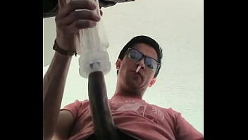 Preview 1 of Saina Pron - Cute mexican boy wanks and smokes