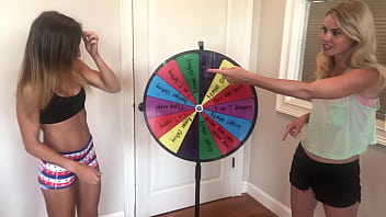 Preview 2 of Allstep - 4 Girl Stripping Wedgie Wheel Patreon