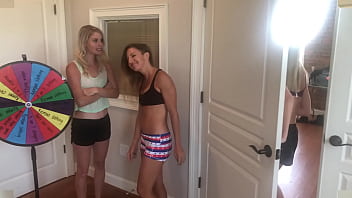 Preview 3 of Allstep - 4 Girl Stripping Wedgie Wheel Patreon