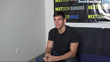 Preview 1 of Arovine Xxx Bido Hd - Casted straight hunk stroking dick for camera
