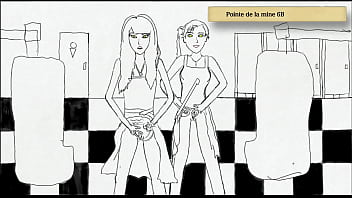Preview 2 of Futaner Sex - Art Academy Home Studio - teen girls peeing standing up 2