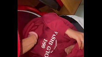 Preview 3 of Trims Doctor - Shy hooded Maya plays and sucks a cock