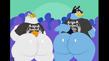 Preview 1 of Hard Painful Gangbang - Big Ass Furry