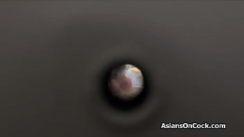 Preview 1 of Big Thights - Asian delivery lady fucked by two horny guys