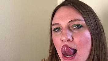 Preview 3 of Fabiana Frota Facesitting - Long Tongue Fetish Uvula Play - BunnieAndTheDude