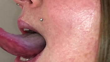Preview 4 of Fabiana Frota Facesitting - Long Tongue Fetish Uvula Play - BunnieAndTheDude