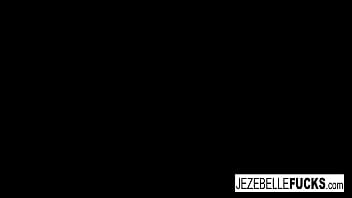 Preview 1 of Sex Videos Forced Downlod - Brunette babe Jezebelle gets steamy in the shower