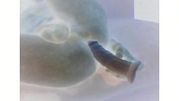 Preview 2 of Panise Massage And Fuck - otro video con efecto de rayos x,  jugando con un dildo