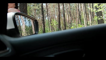 Preview 1 of Big And Tits Cum - A naughty hitchhiker was walking in the park and met a stranger,  he offered her money in exchange for her tight pussy.