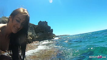 Preview 2 of 5 Sal Ki Jhot Larki Sex - German Fit Teen Josy real Amateur Beach Sex on Holiday Trip