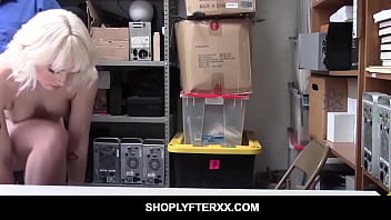Preview 2 of Local Hotel Anty - Blondie Shoplifting teen Naomi Nash fucked and creamed by officer
