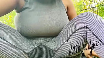 Preview 4 of Sis 19 Yers - Karmin taking fuckin Pussy Outside
