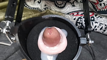 Preview 4 of Small Boob Kiss Girl - Machine for a huge portion of sperm! Super orgasm! Huge cumshot!
