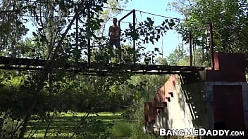 Preview 1 of Shakira Have A Sex - Young latino barebacked into cumming by outdoors