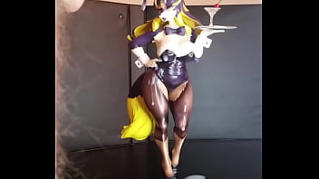 Preview 1 of Buxam Bella Titsjob - Marie Gold bunny waitress figurine slow-motion