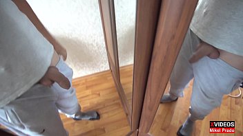 Preview 4 of 17 Year Old Boy Fucks Twp - Amateur Young guy Mikel Prado showed dick in front of a mirror - Dick Evolution