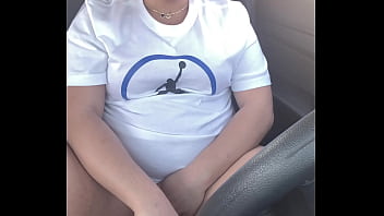 Preview 1 of Berkorban - Freak Gets Caught in Parking Lot Fucking her Pussy In Car