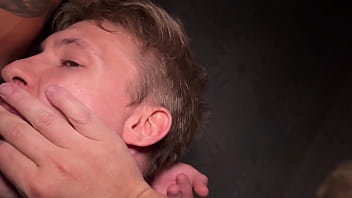 Preview 2 of Small Amateur Bloody Mary - student with big dick daddy and his stepson fuck twink part 1