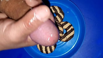 Preview 2 of Jiya Butt Sex Beeg - Adding my Hot Cum stripes to these delicious cookies
