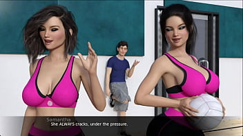 Preview 2 of Black Hair Small Tits - F.I.L.F Cap 25 - trio con mi hermanastra y mi mejor amiga en la ducha