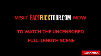 Preview 4 of Maia Davis Bisexual - Face Fuck Tour - Teen Star Lola Heart Has Jaw Locked Open By Big Cock