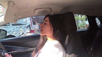 Preview 1 of Passi Suk - Mi padrastro tatuado me da dedo con el coche estacionado,  cuando lo recog&iacute_a del trabajo
