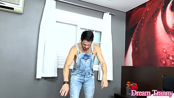 Preview 1 of Brak Meil - Sexy Tgirl Mariana Rios Cums Like Crazy After Anal Flip Flop