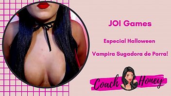Preview 4 of Kajal Agarwal Hd Xxx Video - Vampira Sugadora de Porra! (Especial Halloween)   | JOI Games | Punheta Guiada | # 9