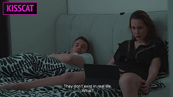 Preview 2 of Asian Sex Diary Riana - Step mom and Step son Watch Porn,  Masturbate to Creampie Bliss in Share Bed Hotel Vacation