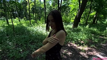 Preview 2 of Blue Flim In Hindi - Walk In The Woods With Lush Ended With Cuming On Her Face And Hair