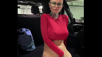 Preview 3 of Teen Hd Sex Forced Orgasm Enema - mastrubation in the parking,  first person video,  bald sexy girl