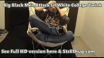 Preview 2 of Hot Staff At Office - Str8ThugMaster Str8Thug White College Boy Twink Named Evil Red By Huge Black Men wiith Size 15 Feet Str8ThugMaster New Crew2 Poor White  Master Humiliated and Held Down By Gang of Big Black Thugs Tat Tattoos SHoes Toen Off .. Socks Torn Off