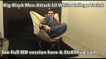 Preview 3 of Hot Staff At Office - Str8ThugMaster Str8Thug White College Boy Twink Named Evil Red By Huge Black Men wiith Size 15 Feet Str8ThugMaster New Crew2 Poor White  Master Humiliated and Held Down By Gang of Big Black Thugs Tat Tattoos SHoes Toen Off .. Socks Torn Off