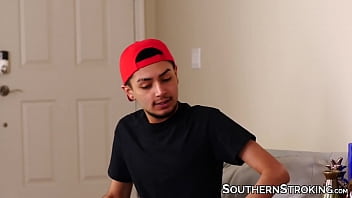 Preview 1 of Hot Pathani Sister With Brother - Adorable teen jacks it to video of three twinks fucking hard