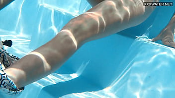 Preview 4 of Homemade Canning Slap - Outdoor swimming pool erotics with naked Zazie